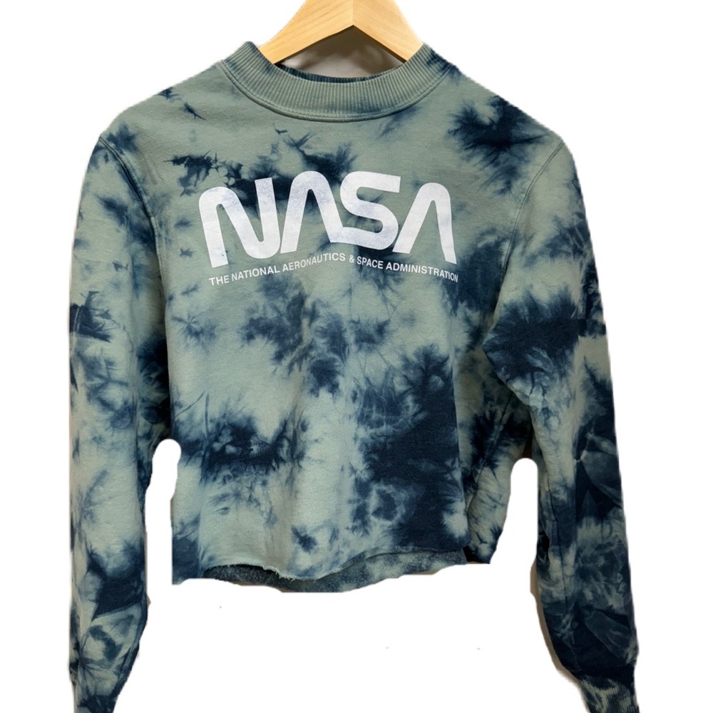 NASA cropped Tie-Dye Sweater - Women’s